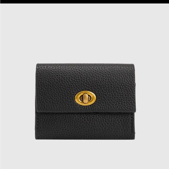 Rita Black Vegan Card Case Wallet - Picture 1 of 2